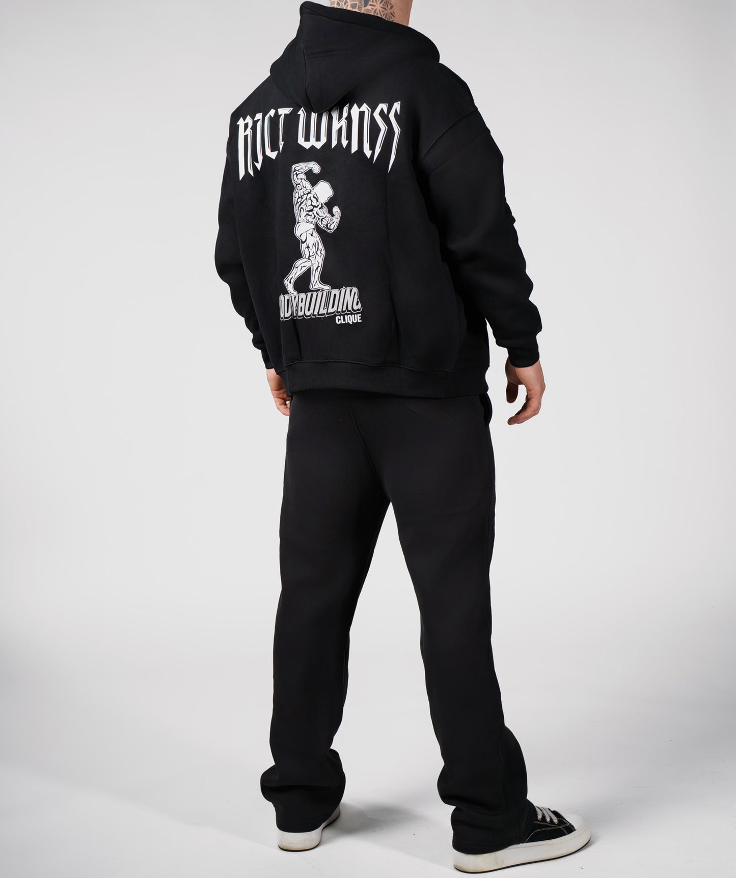 Black ‘Bodybuilding Clique’ Zipper