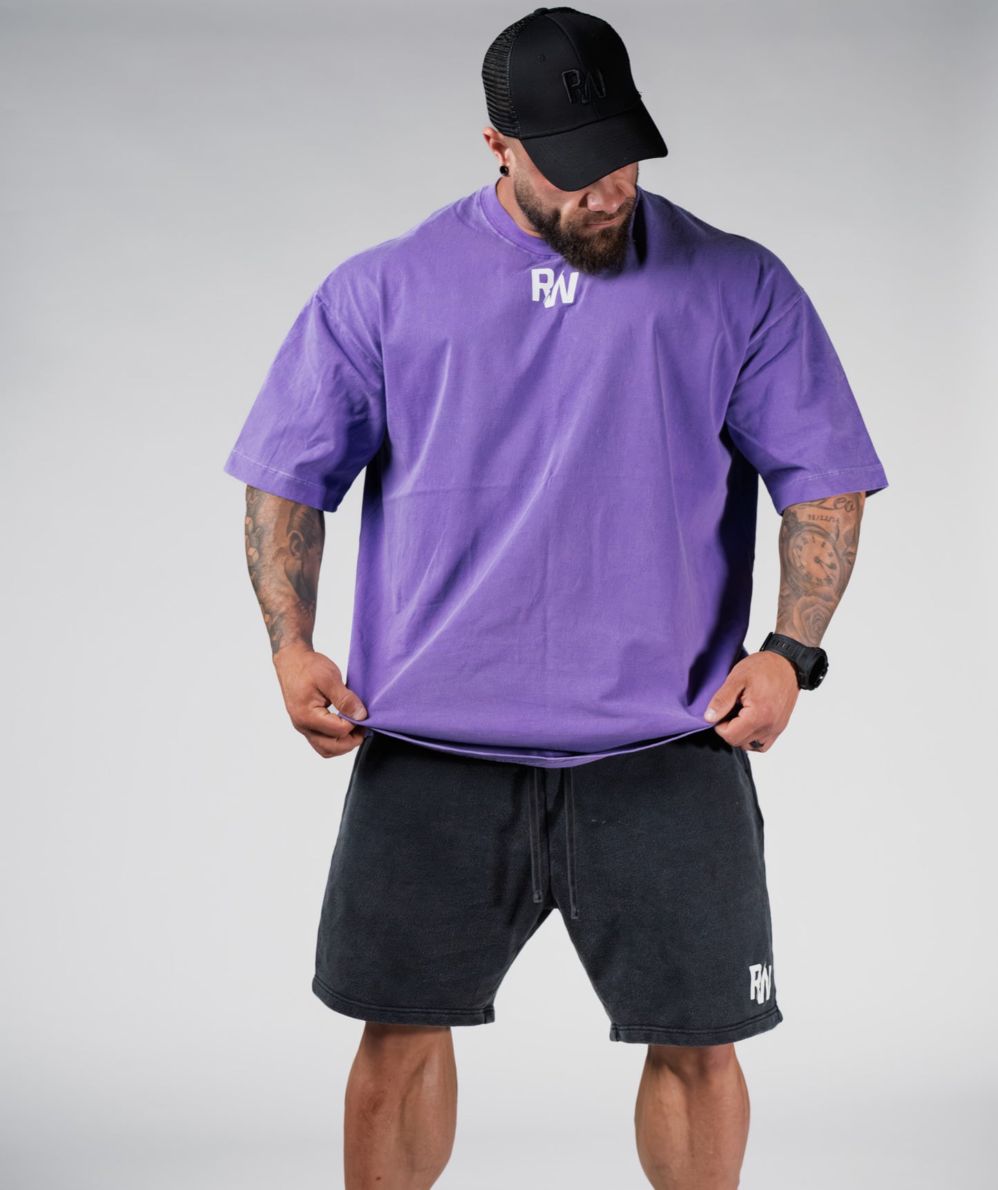 Charcoal Purple ‘Ferocious’ Tee