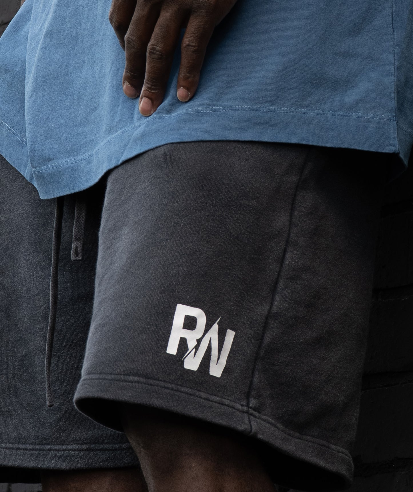 Charcoal black Cotton Shorts