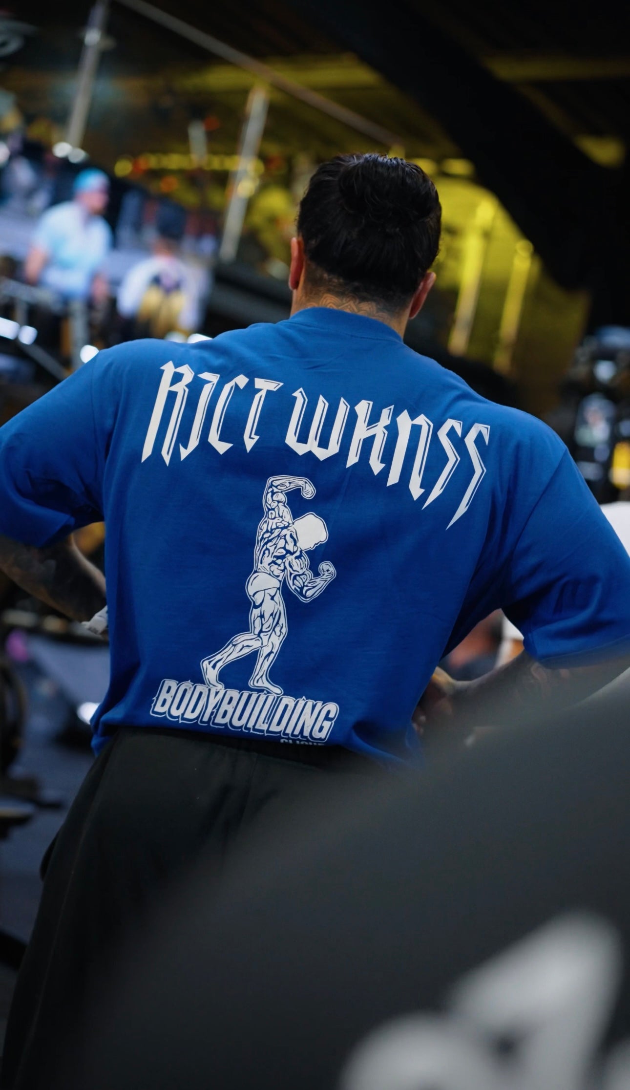 Blue 'Bodybuilding Clique' Tee