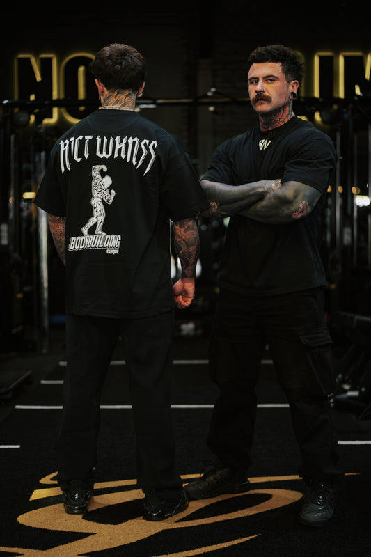 Black 'Bodybuilding Clique' Tee