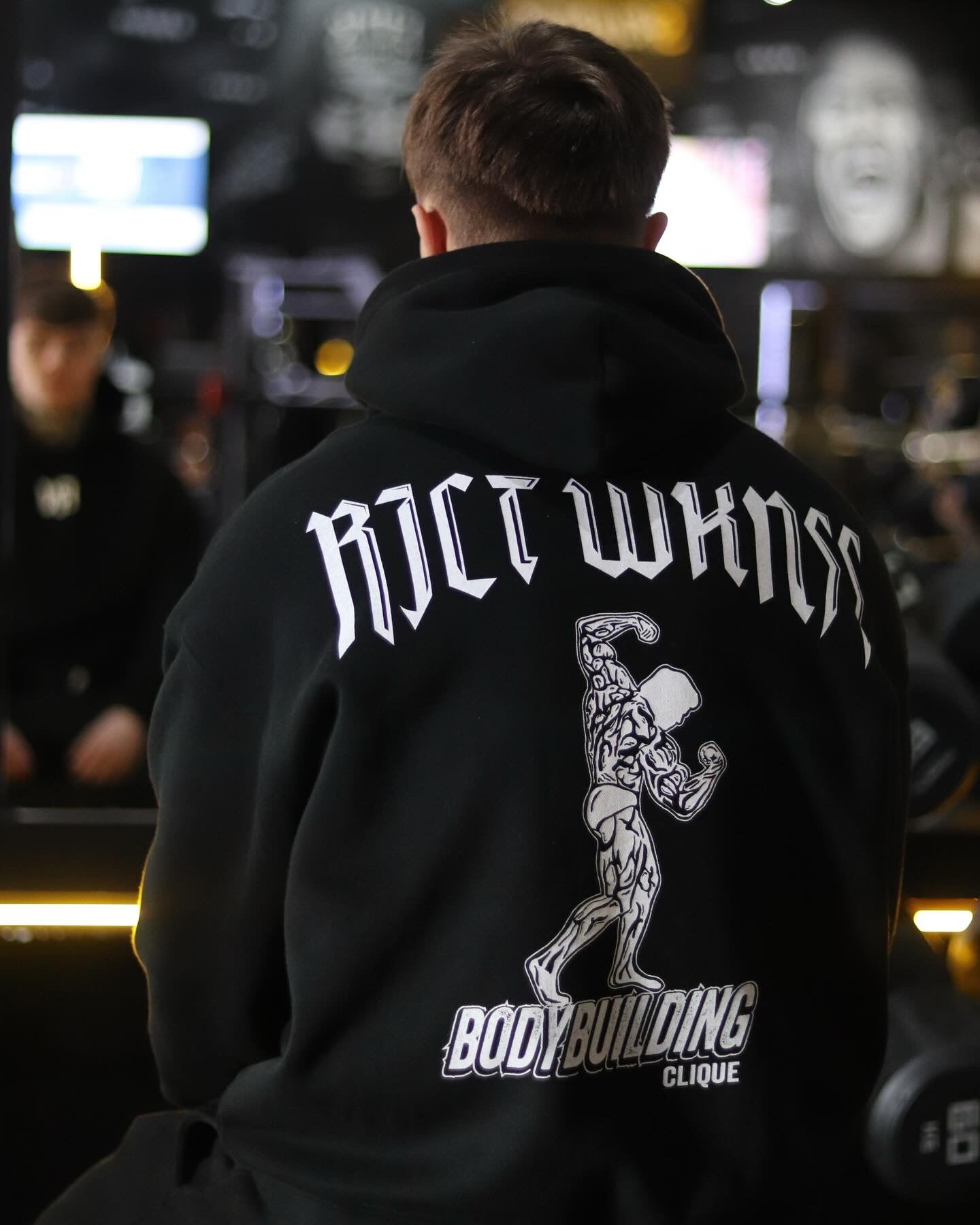 Black ‘BodyBuilding Clique ’ Hoodie