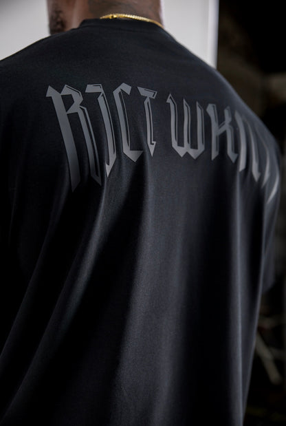“Black Out” Oversized Tee