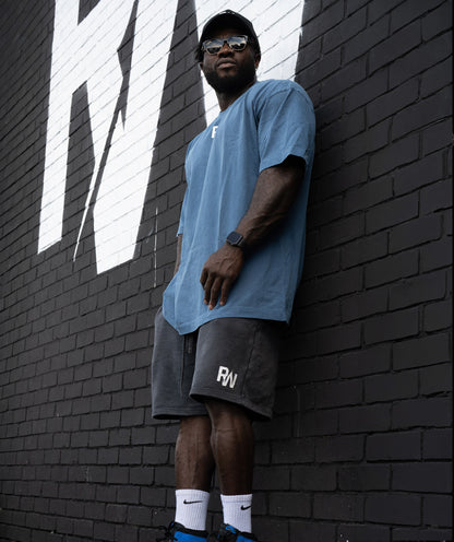 Charcoal Blue ‘Ferocious’ Tee
