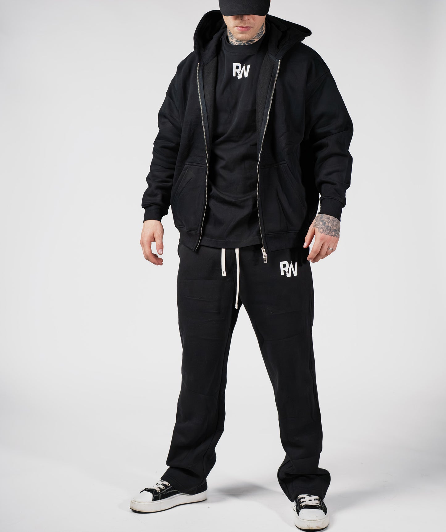 Black ‘Bodybuilding Clique’ Zipper