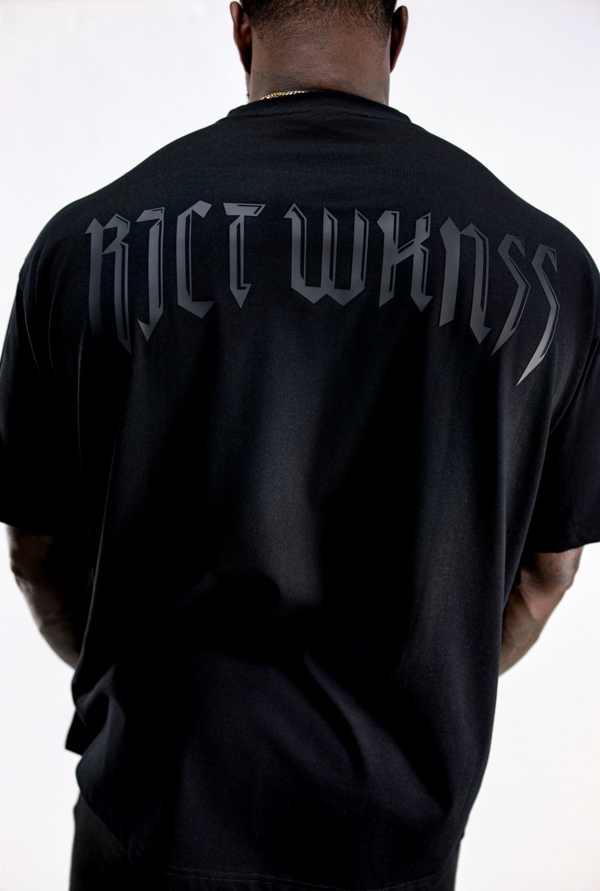 “Black Out” Oversized Tee