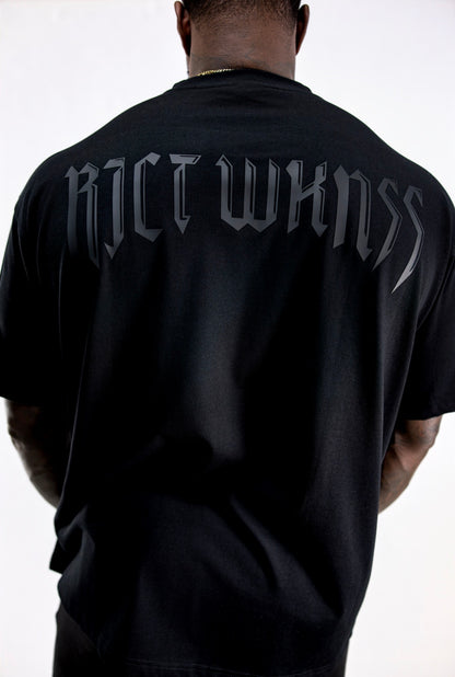 “Black Out” Oversized Tee