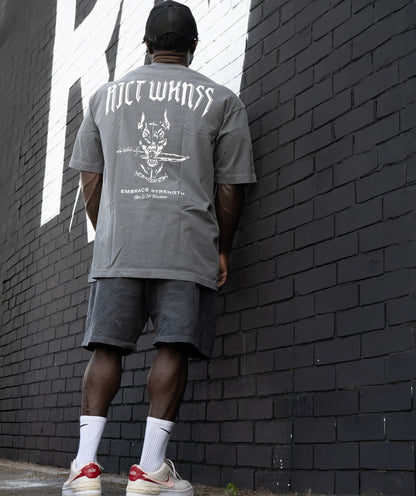 Charcoal Grey ‘Ferocious’ Tee