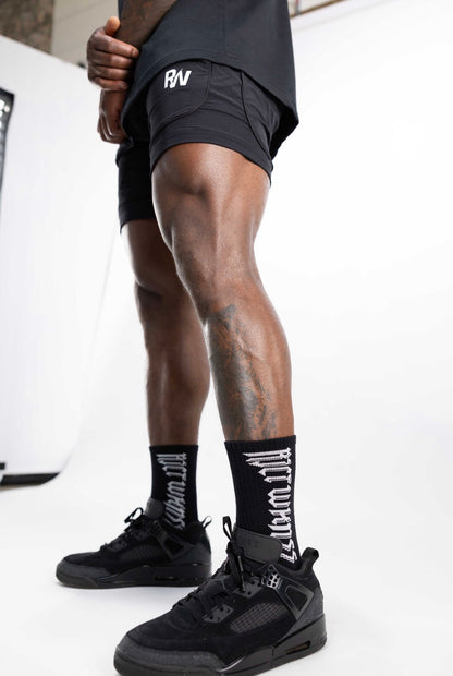 Black Sports Sock (pair)