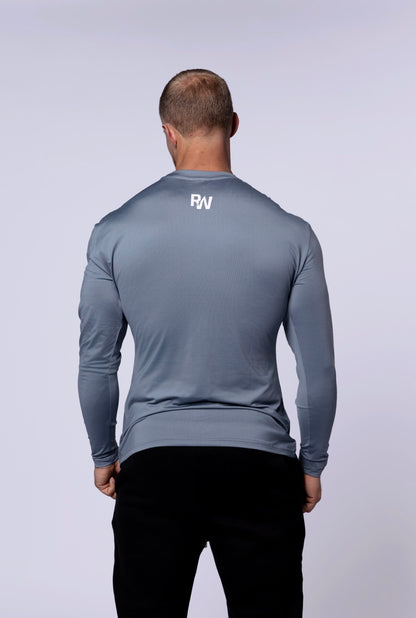 Grey Long Sleeve Performance Tee