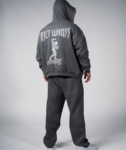Grey ‘Bodybuilding Clique’ Zipper