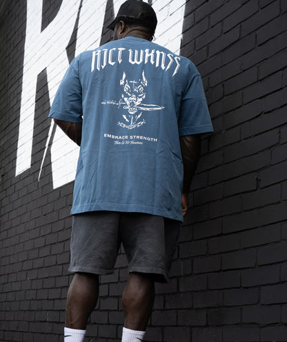 Charcoal Blue ‘Ferocious’ Tee