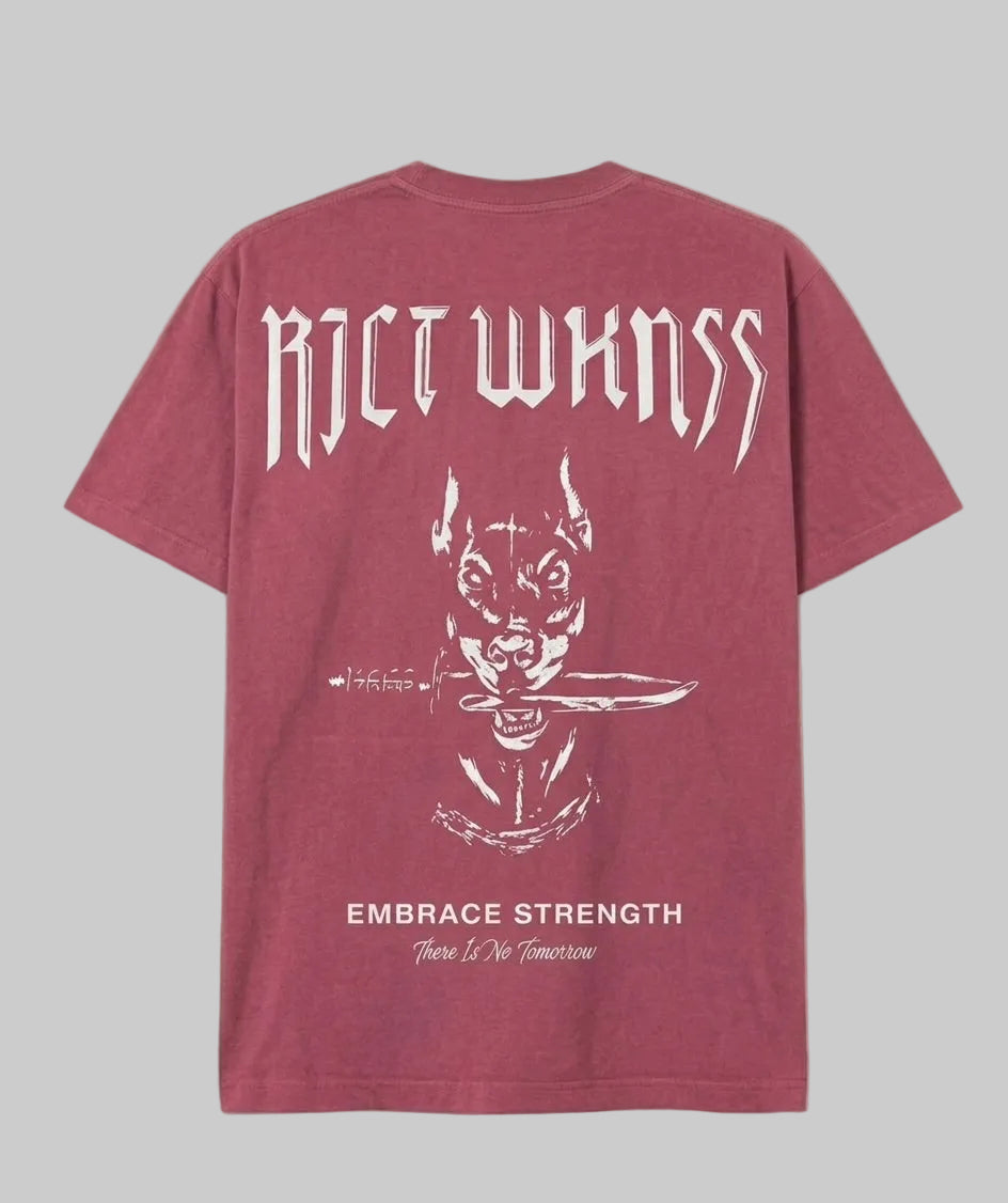 Charcoal Red ‘Ferocious’ Tee