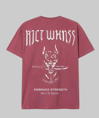 Charcoal Red ‘Ferocious’ Tee