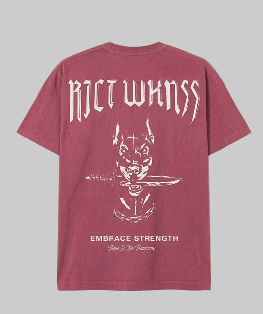 Charcoal Red ‘Ferocious’ Tee