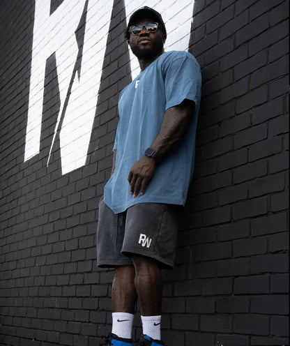 Charcoal black essential shorts