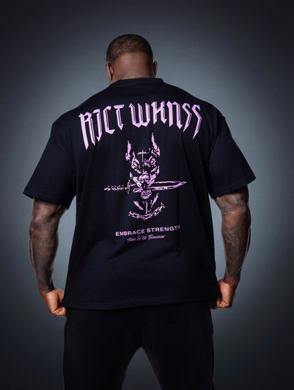 Black / Purple ‘Ferocious’ Tee