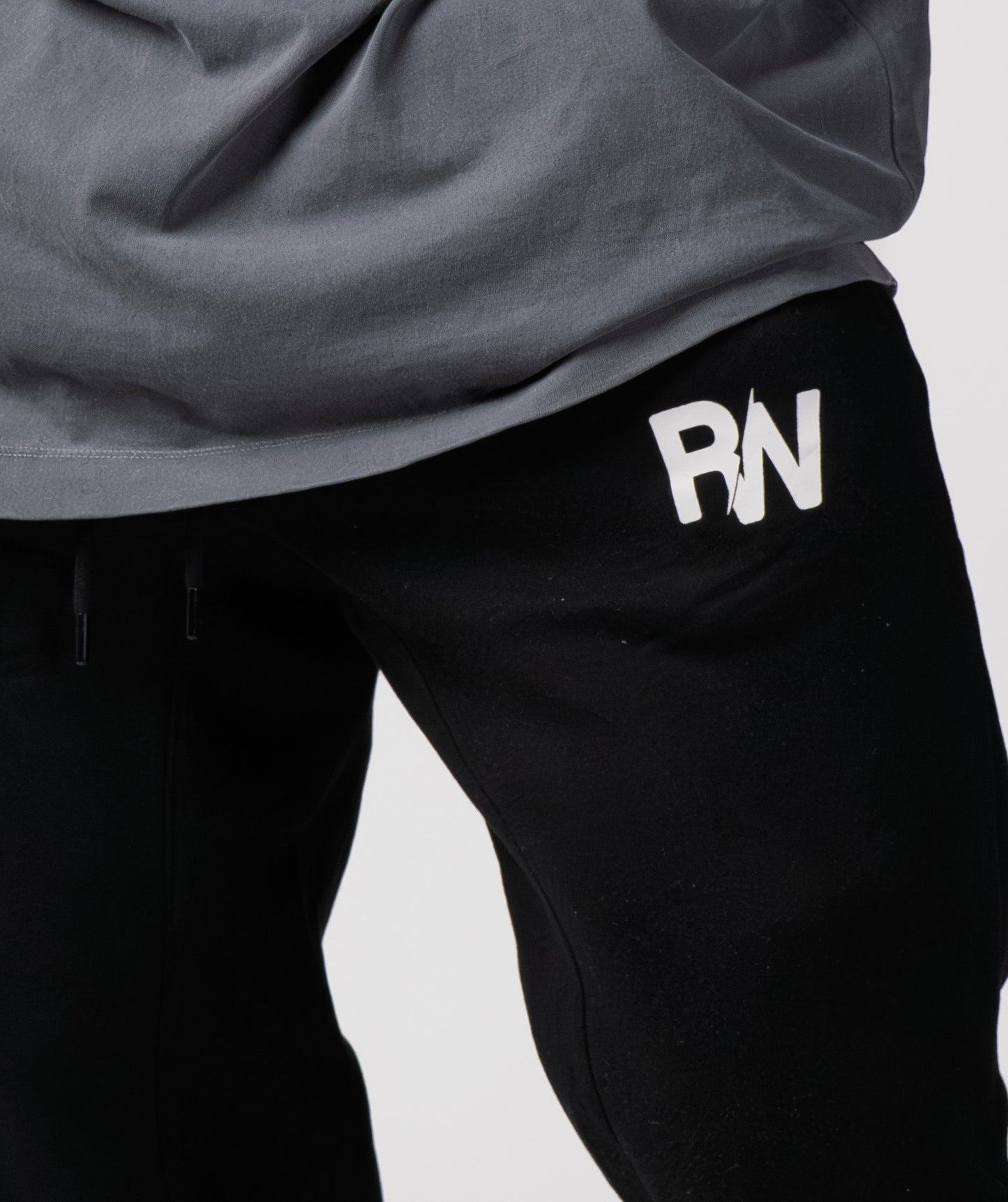Black Cuffed Joggers