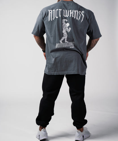 Charcoal Grey 'Bodybuilding Clique' Tee