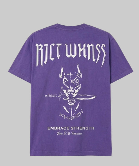 Charcoal Purple ‘Ferocious’ Tee