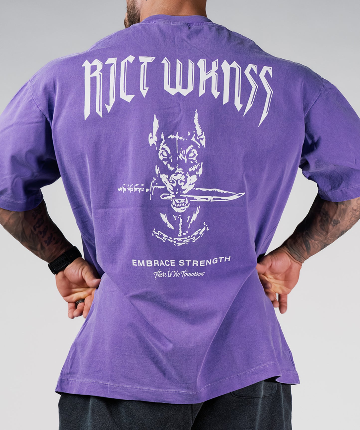 Charcoal Purple ‘Ferocious’ Tee