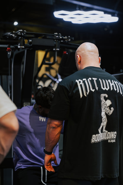 Black 'Bodybuilding Clique' Tee