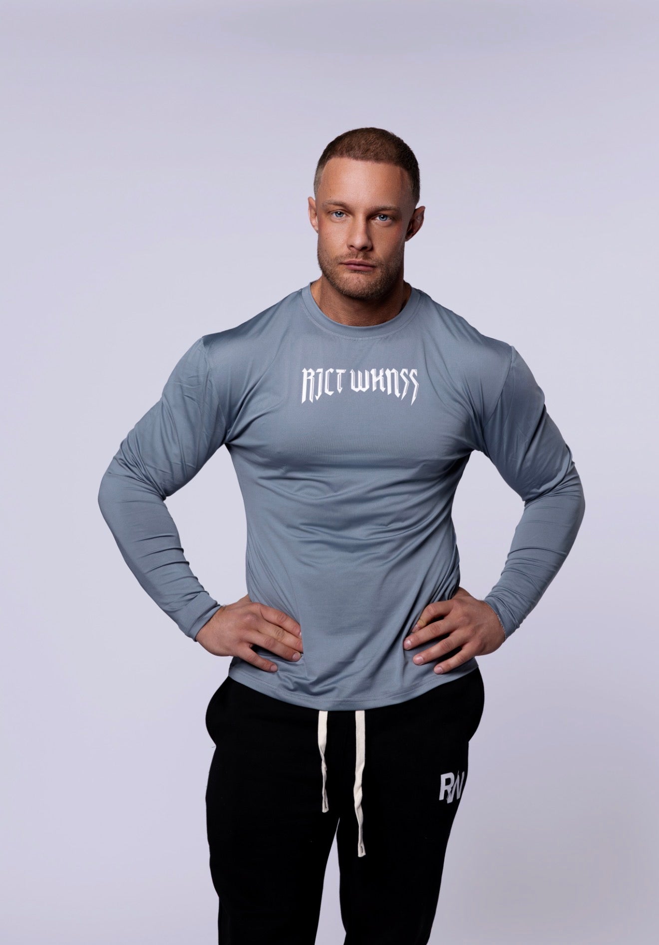 Grey Long Sleeve Performance Tee