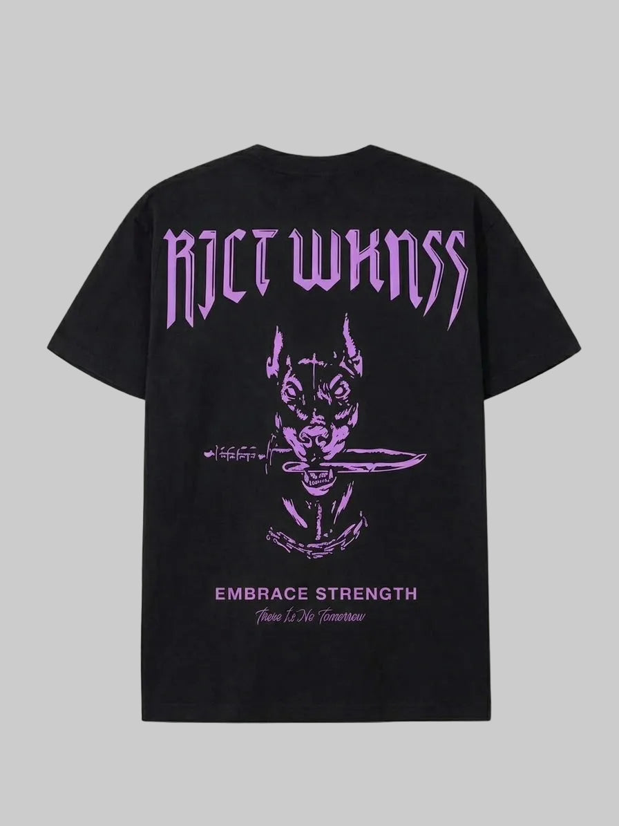 Black / Purple ‘Ferocious’ Tee