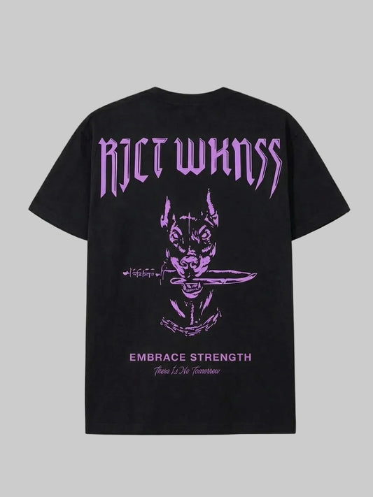 Black / Purple ‘Ferocious’ Tee