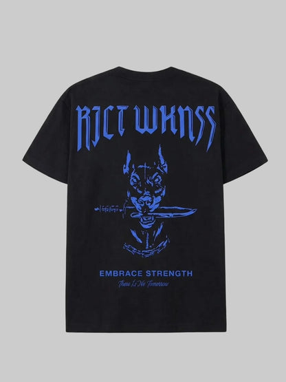 Black / Blue ‘Ferocious’ Tee