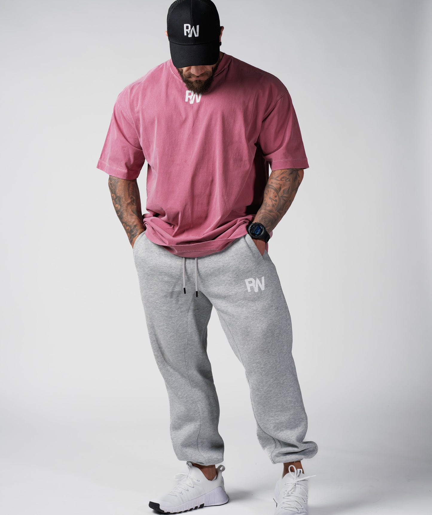 Ash Grey Cuffed Joggers