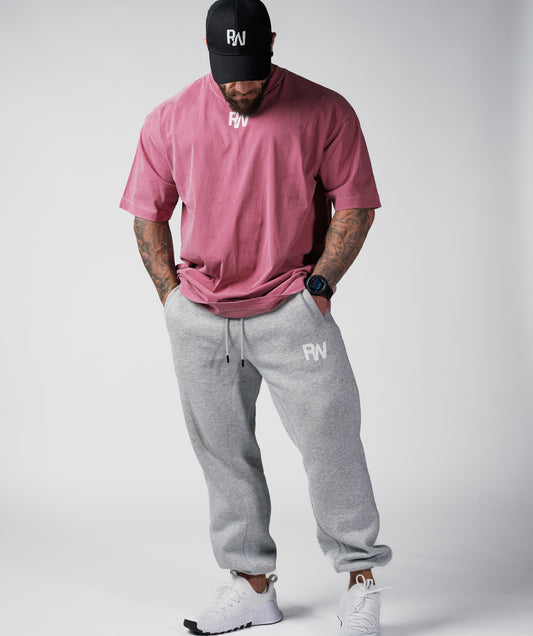 Ash Grey Cuffed Joggers
