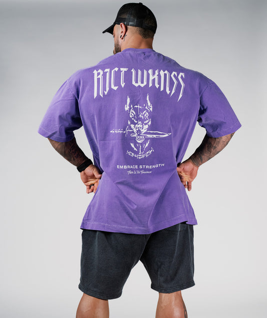Charcoal Purple ‘Ferocious’ Tee