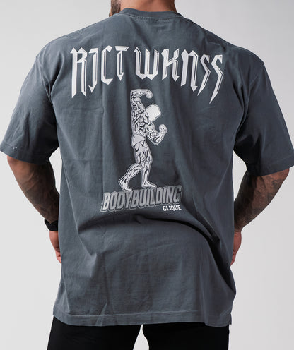 Charcoal Grey 'Bodybuilding Clique' Tee