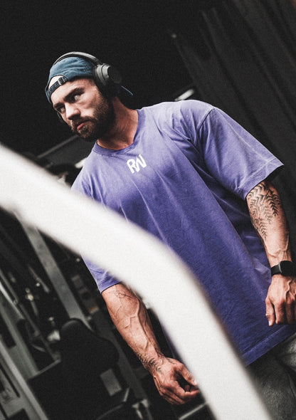 Charcoal Purple ‘Ferocious’ Oversized Tee