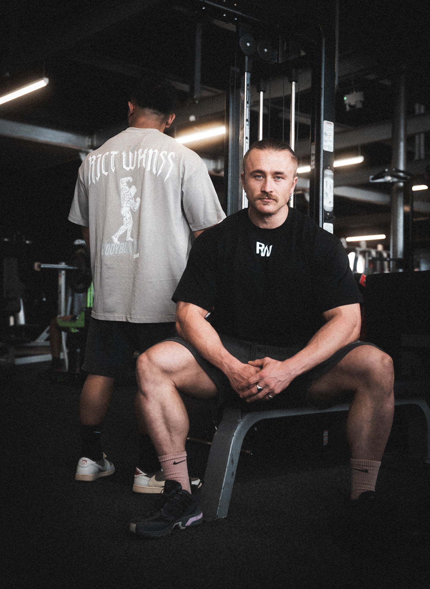 Black “Bodybuilding Clique” Tee