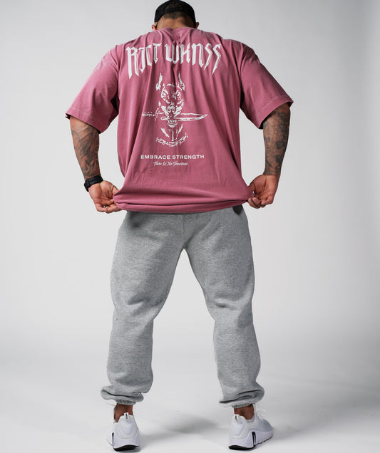 Charcoal Red ‘Ferocious’ Tee
