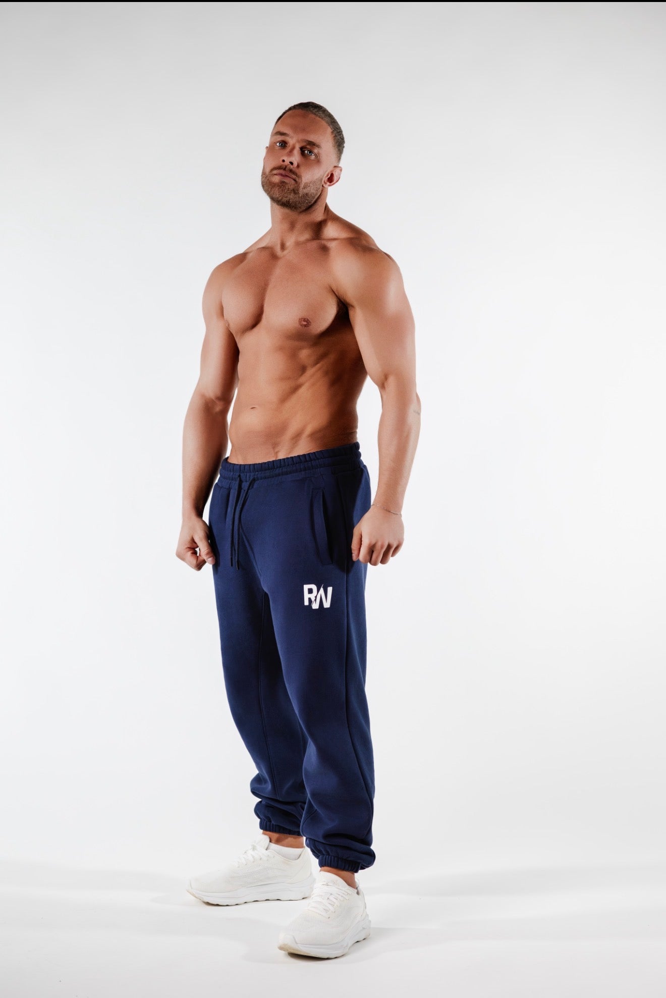 Navy Cuffed Joggers