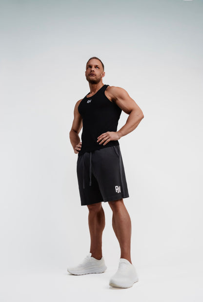 Black essential shorts