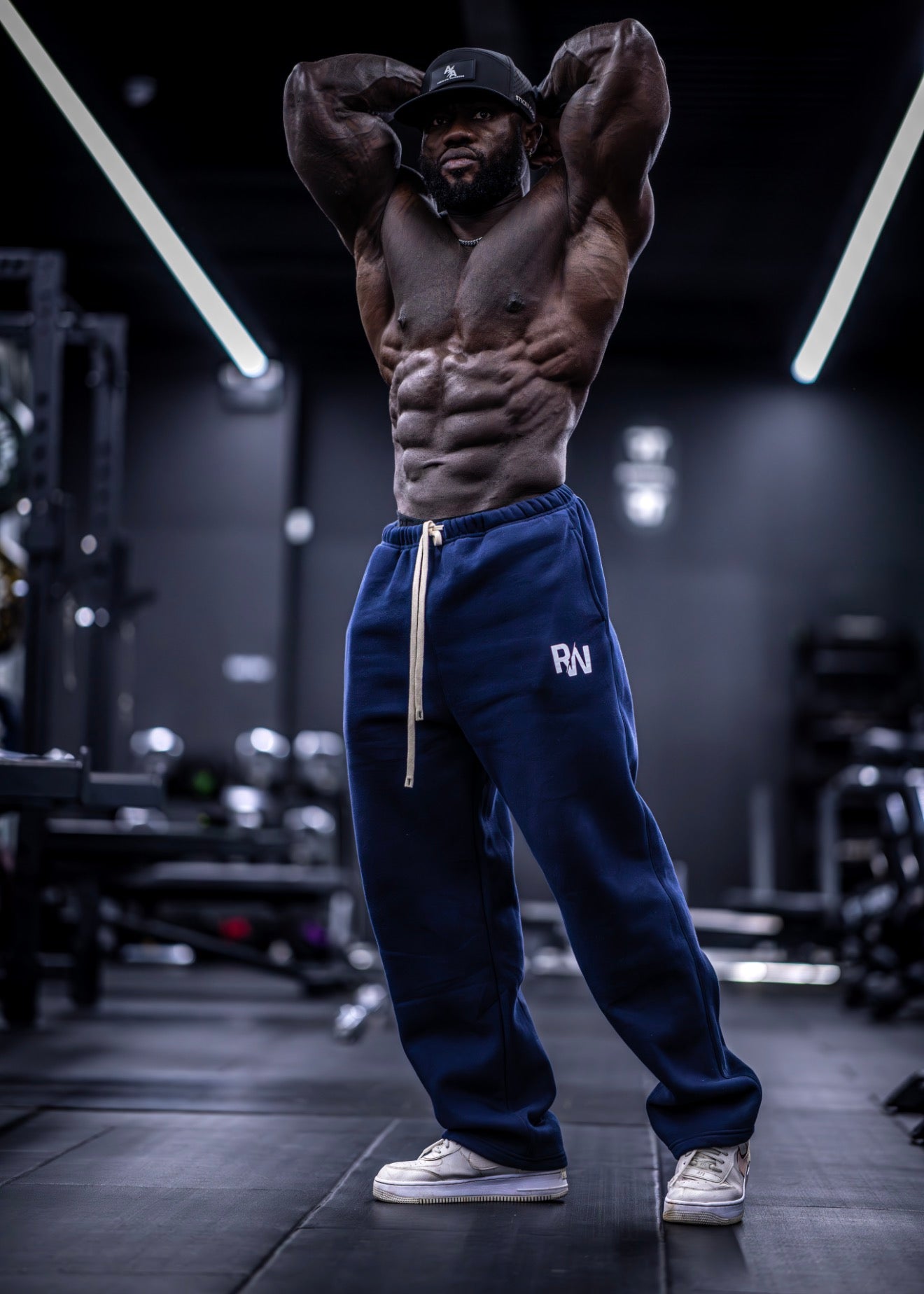 Navy Straight Leg Joggers