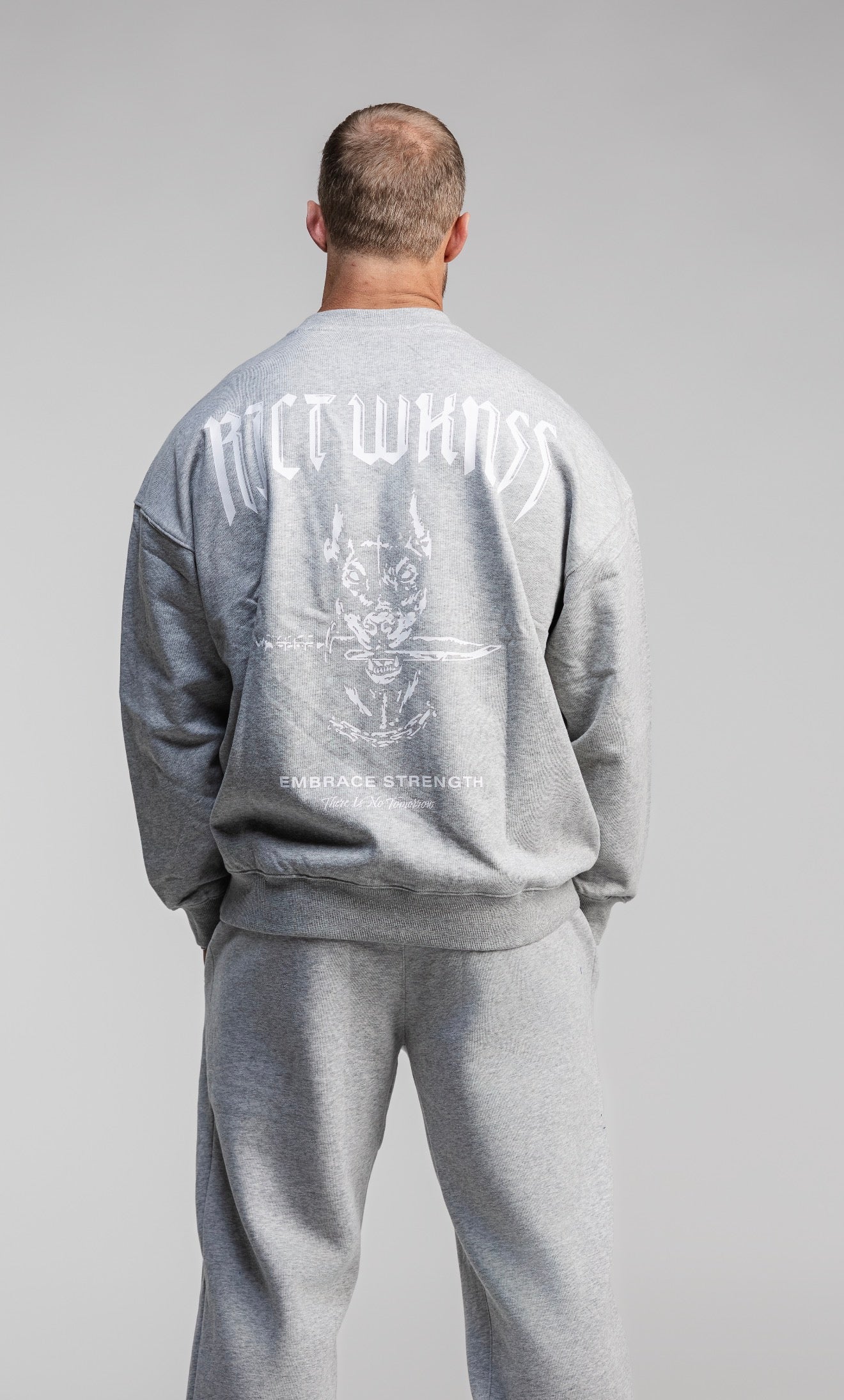 Ash Grey ‘Ferocious’ Crew Neck
