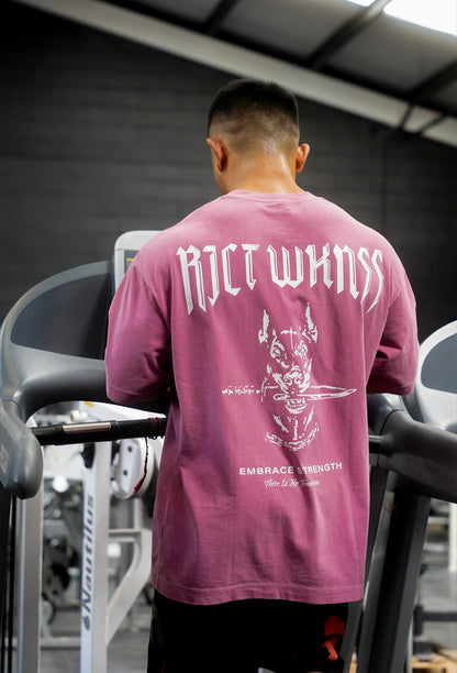 Charcoal Pink ‘Ferocious’ Tee