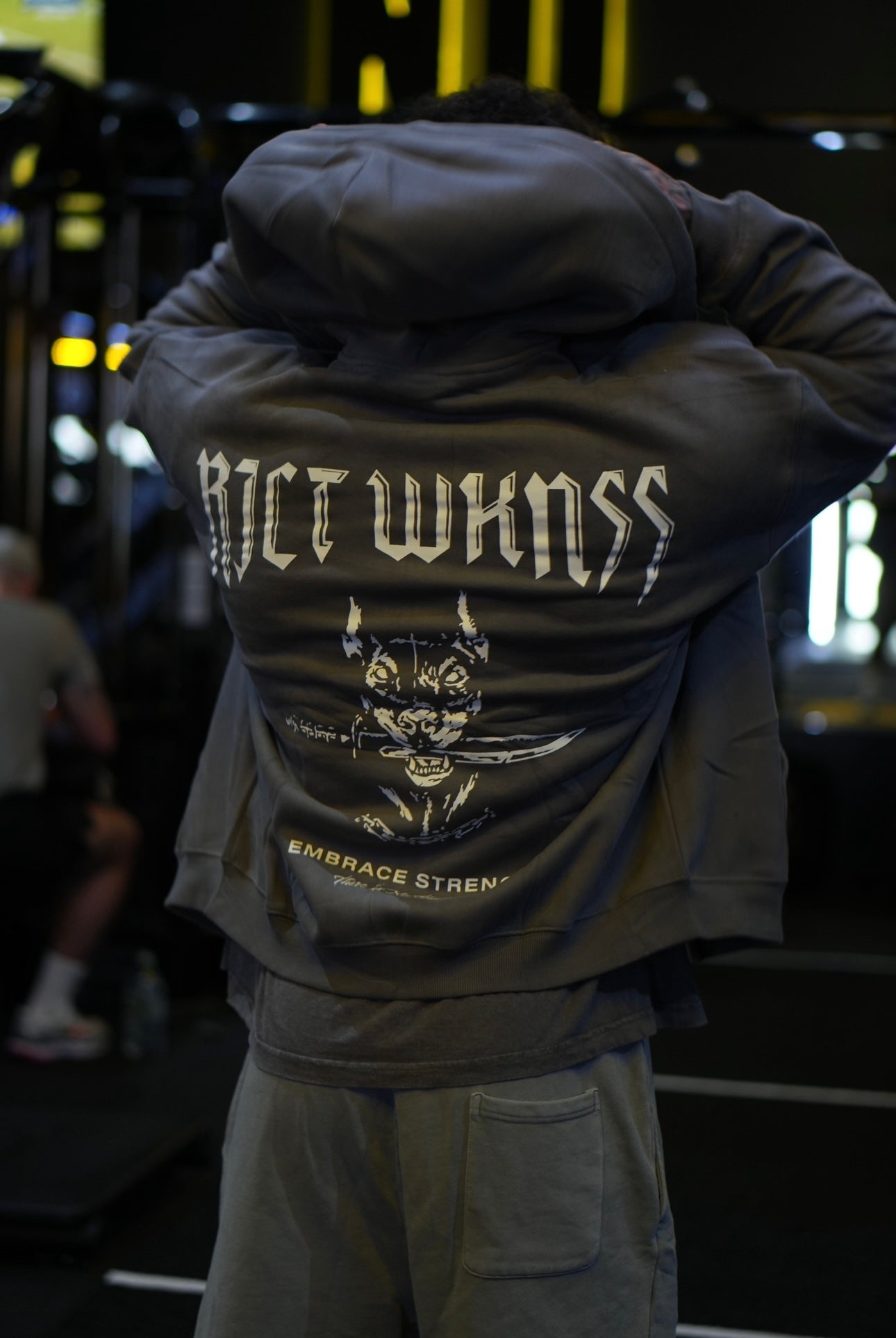 Grey ‘Ferocious’ Zipper