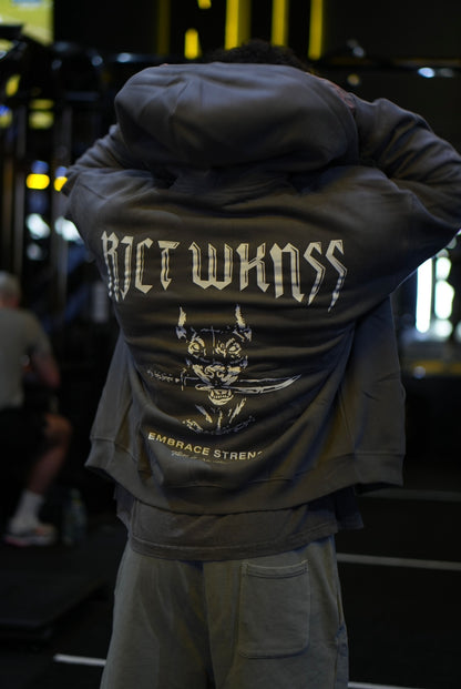 Grey ‘Ferocious’ Zipper