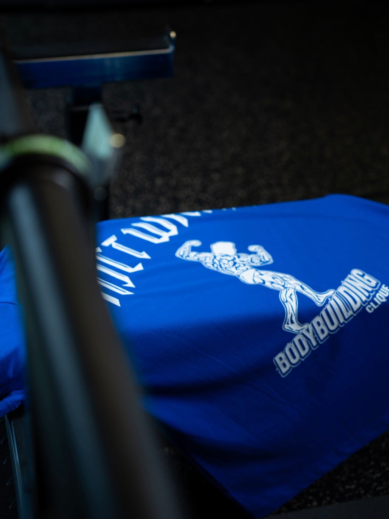 Blue “Bodybuilding Clique” Tee