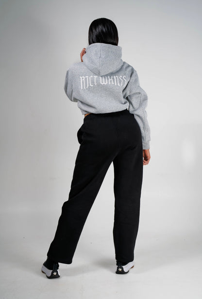 Ash Grey Cropped hoodie