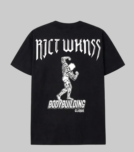 Black “Bodybuilding Clique” Tee