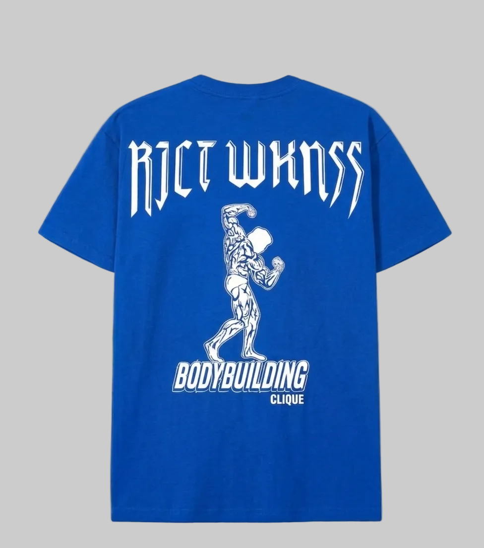 Blue “Bodybuilding Clique” Tee