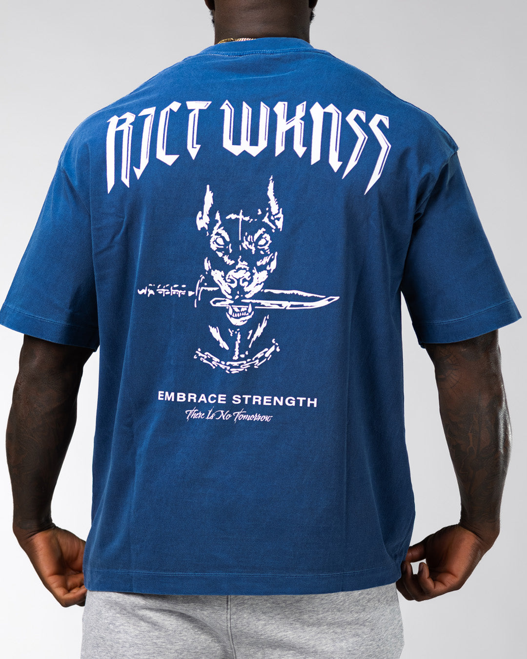 Charcoal Blue ‘Ferocious’ Tee