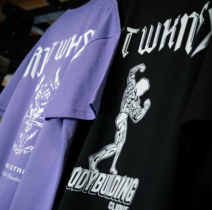 Black 'Bodybuilding Clique' Tee
